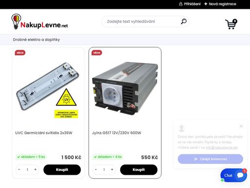 elektroinstalační materiál, světelné zdroje, velkoobchodní prodej, maloobchodní prodej, e-shop, prodej led svítidel, prodej úsporných žárovek, prodej světelných zdrojů, prodej ventilátorů, prodej jističů, prodej rozvaděčů
