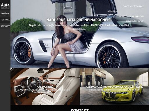 dovoz automobilů i na zakázku