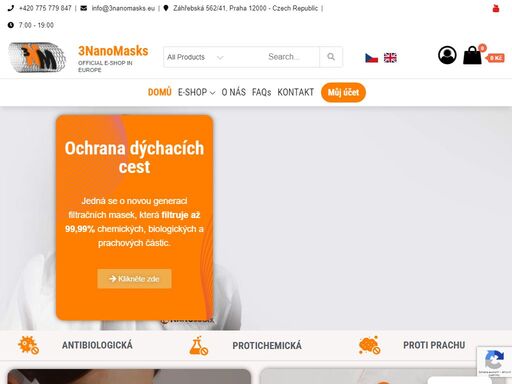 3nanomasks - nano, nanomasky, respirator, respira compact, rousky