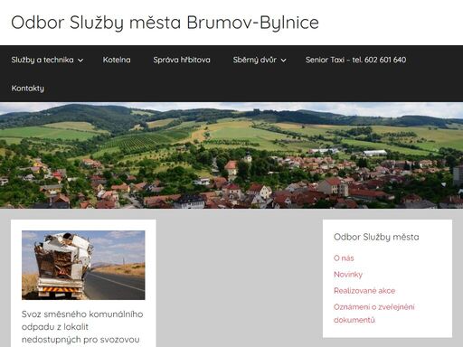 vítejte na oficiálním webu služby města brumov-bylnice. nabízíme širokou škálu služeb, včetně autodopravy, prodeje stavebního materiálu, správy hřbitova, provozu sběrného dvora a taxi služeb pro seniory. specializujeme se na poskytování kvalitních a efektivních služeb pro občany našeho města.