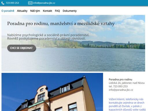 poradna pro rodinu, manželství a mezilidské vztahy v jablonci nad nisou - o poradně