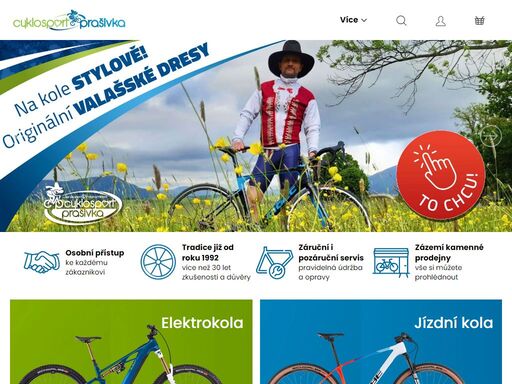 jsme cyklistická speciálka a jsme tu pro vás již od roku 1992!
