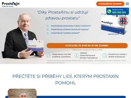 kvalitní potravinový doplněk s přírodními látkami pozitivně působící na prostatu. speciální nabídka pro muže, které trápí prostata - měsíční balení zdarma.