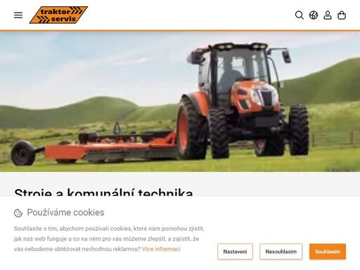 kvalitní stroje a technika se zárukou servisu