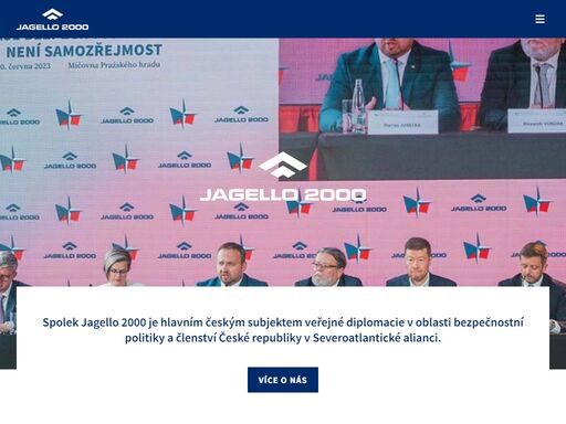 spolek jagello 2000 je hlavním českým subjektem veřejné diplomacie v oblasti bezpečnostní politiky a členství české republiky v severoatlantické alianci.