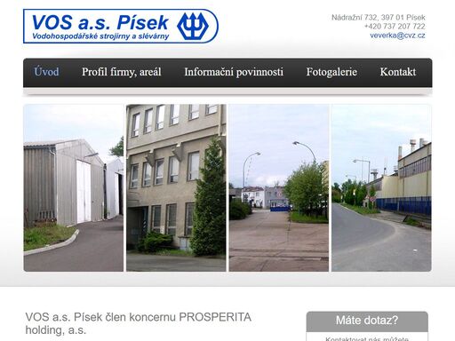 vos písek, strojírny, slévárny