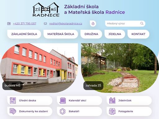 základní škola a mateřská škola radnice