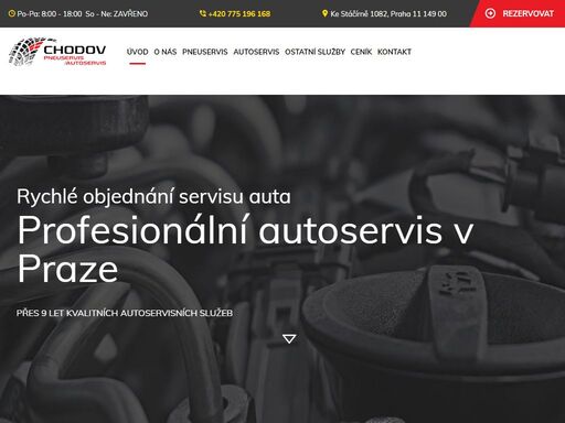 pneuservis chodov praha. pneuservis chodov - přezouvání pneu osobních i nákladních vozů, výměnu pneu. autoservis praha chodov opravna aut, servis aut na stk