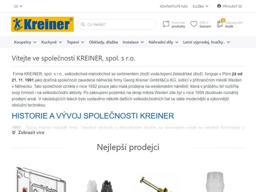 sháníte vybavení do koupelny? klikněte na eshop-kreiner.cz!