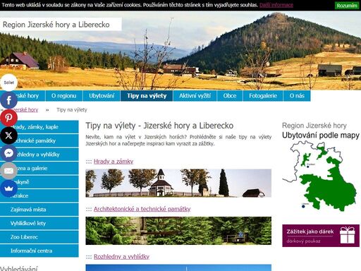 kompletní turistické informace o jizerských horách a liberecku. tipy na výlety, ubytování a možnosti kam za sportem a za zážitky v regionu jizerské hory a liberecko.