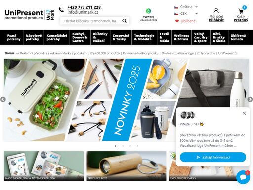 kvalitní a originální reklamní předměty a dárky s potiskem v našem e-shopu. online vizualizace loga a kalkulátor potisku pro vaše promo potřeby.