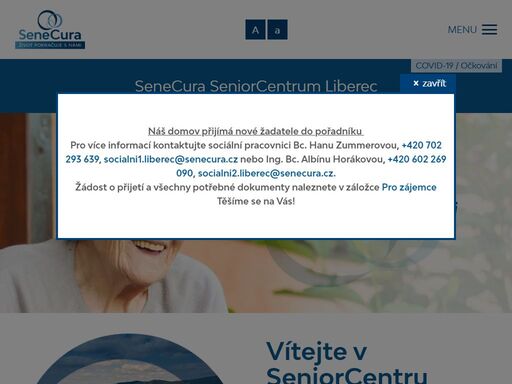 seniorcentrum liberec nabízí sociální služby domov pro seniory a domov se zvláštním režimem - zaměřeným na péči o seniory trpící alzheimerovou chorobu či jinou formou stařecké demence. nonstop zdravotní a sociální péče.