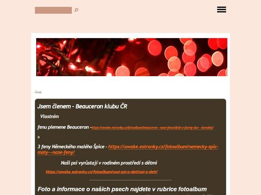 beauceron a německý špic - chovatelská stanice awake. informace o našich psech a chovu.