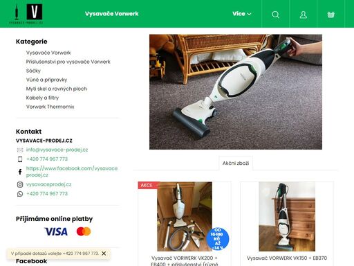 prodej zánovních i repasovaných vysavačů vorwerk kobold, sáčků, vůní, přípravků a dalšího příslušenství. specializovaný e-shop na vysavače vorwerk.
