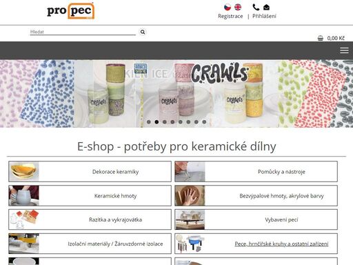 propec s.r.o. velkoobchod a maloobchod s potřebami pro keramické dílny, kreativní činnost, kroužky a školy.
