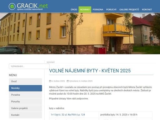 gracík.net - správa nemovitostí