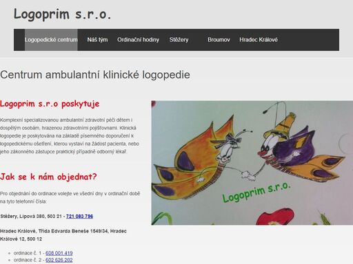 oradinace, lékař, logoped