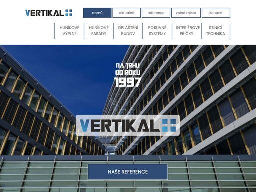 společnost vertikal plus, s.r.o. se specializuje na výrobu a montáž hliníkových oken, dveří, fasád a ocelových konstrukcí. 