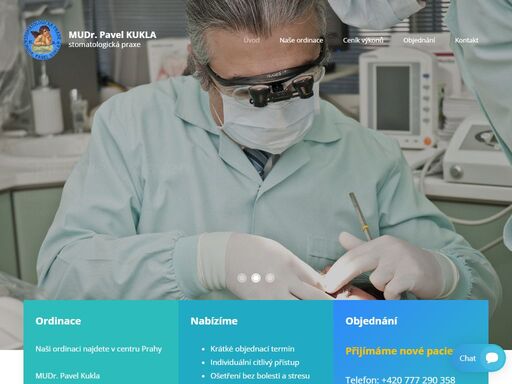 poskytujeme široké spektrum léčebných výkonů zahrnující preventivní péči, ošetření kazu, léčbu paradentózy i ošetření zubními implantáty.