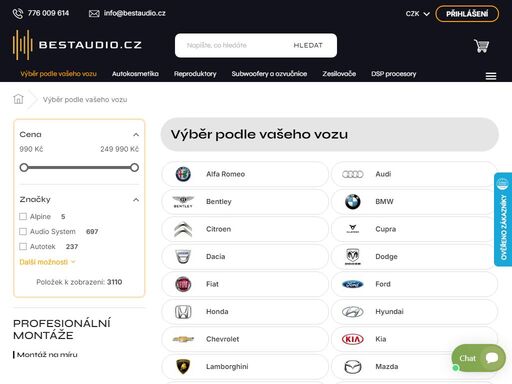 homepage. kdo jsme a co děláme?
jsme tým certifikovaných profesionálů s proklientským přístupem ozvučíme vám auto, aniž bychom zasahovali do interiéru vašeho vozu.
dozvědět se více 


jsme výhradním distributorem pro čr a sk
se společností audiotec fischer již léta spolupracujeme a zároveň jsme výhradním…