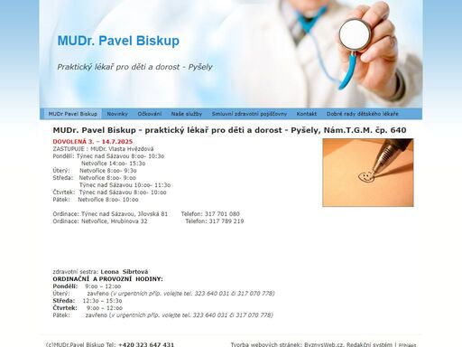 praktický lékař pro děti a dorost pyšely, dětský lékař pyšely 640