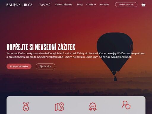 balonklub chrudim s.r.o. - zážitkové lety balónem