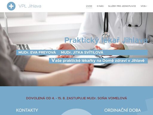 ordinace všeobecného praktického lékaře v jihlavě. služby pro jednotlivce a pracovně lékařské služby pro podniky a školy.