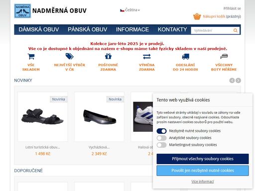 první a největší specializovaná prodejna nadměrné obuvi v čr (kamenná prodejna a e-shop). denně nabízíme více jak 1500 vzorů dámské a pánské obuvi.