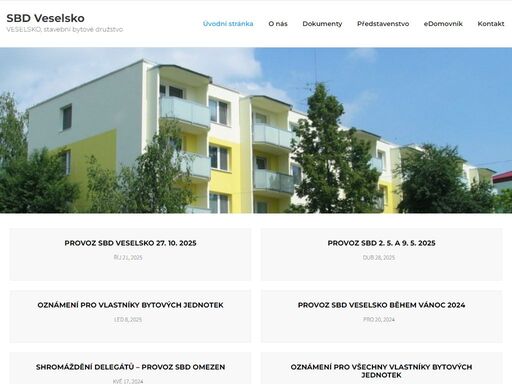 veselsko, sbd veselsko stavební a bytové družstvo veselsko