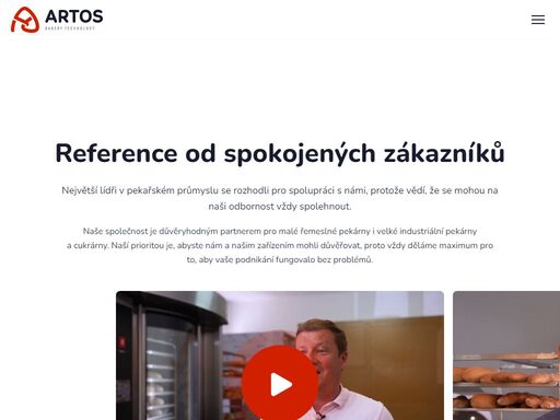 artos – partner pro pekárny všech velikostí. špičkové stroje a linky pro efektivní výrobu chleba, pečiva i cukrářských výrobků.