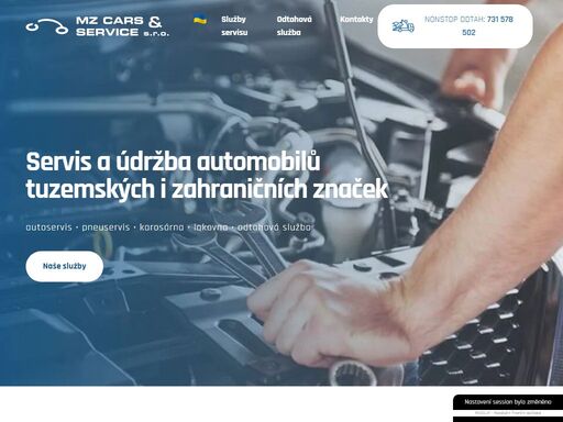 servis a údržba automobilů tuzemských i zahraničních značek. nonstop odtahová služba.