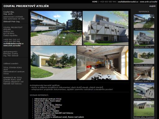 coufal projektový ateliér, coufal ilja, ing. arch.