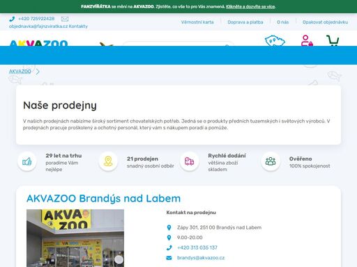 představení akvazoo.cz. vítáme vás na stránkách e-shopu akvazoo, který nabízí krmiva a chovatelské potřeby pro vaše domácí zvířátka, ale také přímý prodej živých zvířat na našich provozovnách. najdete nás nejen v praze, ale i na dalších pobočkách po celé české republice.zajišťujeme chovatelské potřeby pro psy, kočky,…