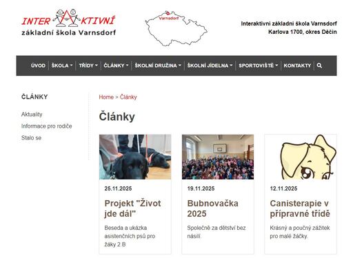 základní škola ve varnsdorfu, první stupeň (1.-5. třída), přípravná třída