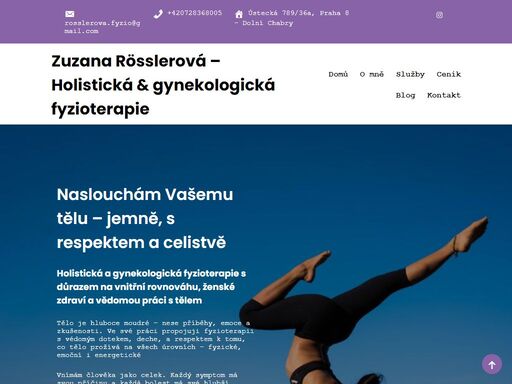 zuzana rösslerovázuzana rösslerová - holistická a gynekologická fyzioterapie fyzioterapie praha 8 - odborná péče