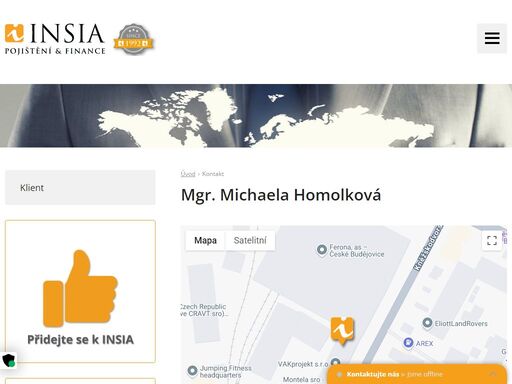insia a.s. praha. jste makléř nebo zájemce o pojištění? kontaktujte naše specialisty nebo se na nás obraťte přes kontaktní formulář.