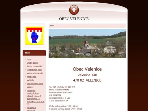 obec,velenice,obecní úřad,místní správa obec velenice, okres česká lípa