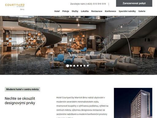 hotel courtyard by marriott brno se nachází v blízkost centra města a nabízí vše, co potřebujete pro svůj pohodlný pobyt v brně. na našich webových stránkách garantujeme nejnižší cenu.