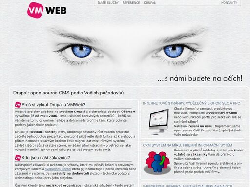 open-source cms drupal - řešení na míru. chcete firemní prezentaci, produktovou microsite,komplexní a výdělečný e-shop nebo crm systém?
