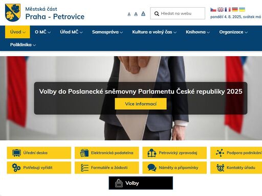 sledujte dění v mč praha petrovice. aktuality, důležité informace, kontakty a komunikace s úřadem.