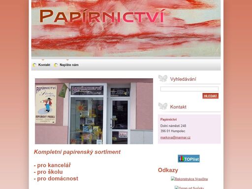 papírnictví humpolec - kancelářské potřeby, luxusní psací potřeby, kreativní potřeby pro děti.