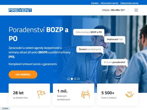 patříme mezi největší poskytovatele poradenství a služeb v péči o zdraví a bezpečnost zaměstnanců. na trhu působíme již 23 let. 