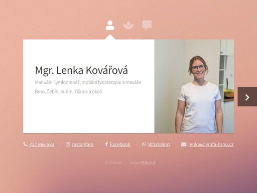 lymfodrenáže fyzioterapie rehabilitace masáže kinesiotaping maderoterapie lymfa fyzio - brno čebín kuřim tišnov