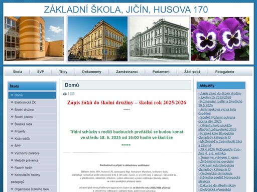 základní škola, jičín, husova 170
