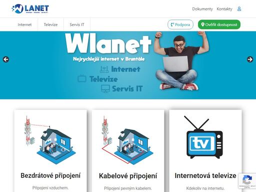 poskytujeme rychlé připojení k internetu přes technologie wifi, dsl a fiber.