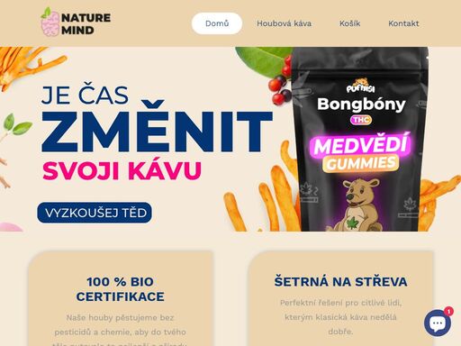 objev sílu přírody s houbovou kávou – unikátní kombinací jemné arabiky a funkčních hub jako lion’s mane a cordyceps. ideální pro ty, kdo chtějí nakopnout mozek, posílit soustředění a dodat tělu energii bez nervozity a pádu jako u klasické kávy.