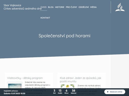 oficiální web sboru casd ve vojkovicích.