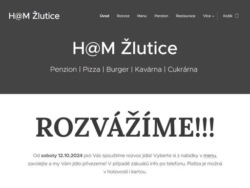 h@m žlutice - penzion, restaurace, kavárna