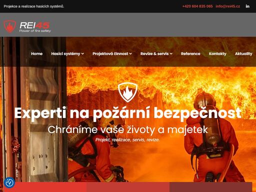 nabízíme komplexní služby v oblasti požární ochrany. jsme experti na návrhy, realizaci a následný servis a revize stabilních hasicích systémů všech typů.