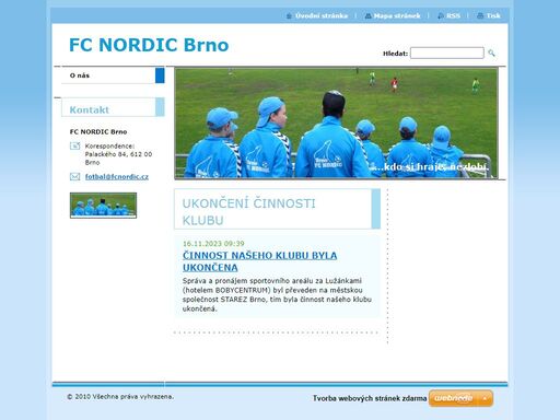 cílem fc nordic brno je dát dětem a mladým lidem prostor pro sportovní aktivity. ukázat  malým klukům a holkám možnosti, jaké mají, když vstanou od televize a vyběhnou ven. pro tréninky a zápasy malých fotbalistů máme k dispozici areál cacovického ostrova a připravujeme hřiště s umělým povrchem.
